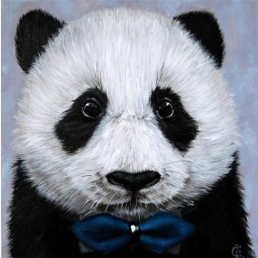 WD2466 Panda with Bow Tie 20x20 cm