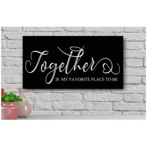 393 Together is my favorite place to be - fekete 