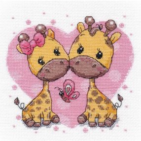S1275 Giraffes in Love 15x15 cm