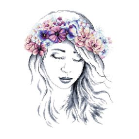 Z10247 Téli lady 30x40 cm