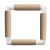 270-1 Nurge Embroidery Snap Frame - beige 21cm x 21cm