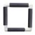 270-1grey Nurge Embroidery Snap Frame - grey 21x21cm