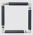 270-2grey Nurge Embroidery Snap Frame - grey 29x29cm