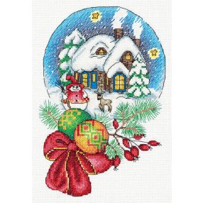 pan-08-0352 Christmas Snow Globe 17,5x23,5 cm