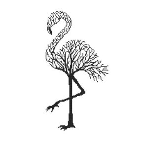 Z10248 Black flamingo 30x40 cm