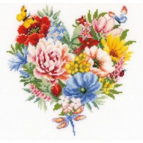 PN-0179766 Heart of flowers 25x25 cm