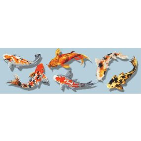 Z10612 Colourful fish 75x25 cm