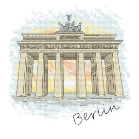 Z10415 Berlin - Brandenburg Gate 20x20 cm