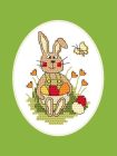 ZU10252-02 Easter postcard - Bunny 11x16 cm