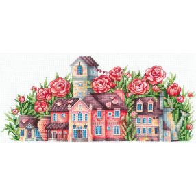 SANS-54 Country of Peonies 30x13 cm