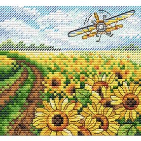 SM519 Sea of Sunflowers 10x11 cm
