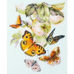 ci-130-052 Butterflies and Apples 21x27 cm