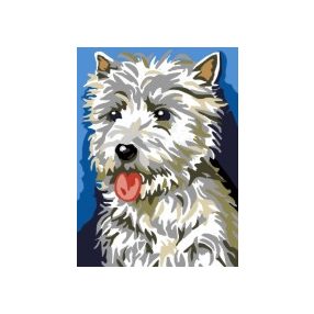 9075 Westie 30x40 cm