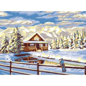 C10516W  Under the snow 40x50 cm