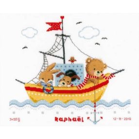 PN-0168466 Boat sailing 36x33 cm