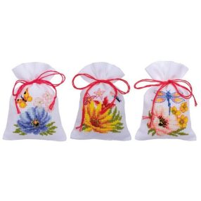 PN-0185083 Colourful flowers set of 3 8x12 cm