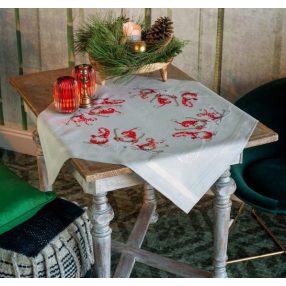 PN-0172852 Christmas gnomes skiing 80x80 cm