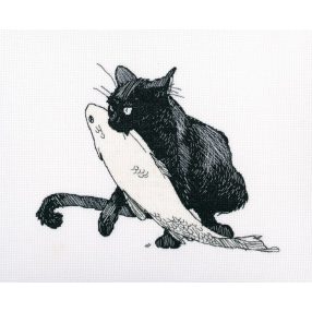 M665 Among black cats 23x18 cm