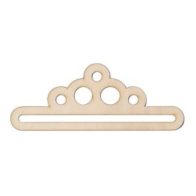 921-01 Karikás fa akasztó 18 cm