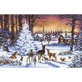 Leti 947 Christmas Wood 46x30 cm
