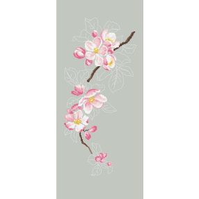 Z10420 Apple blossom twig 24x56 cm