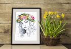Z10265 Spring lady 30x40 cm