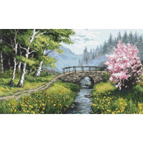 10267 Spring landscape 61x37 cm