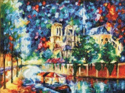 gm043 Afremov - Este Párizsban 28,5x38 cm