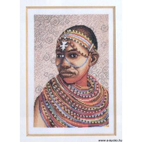 6437 30 Massai nő 28.5x18 cm