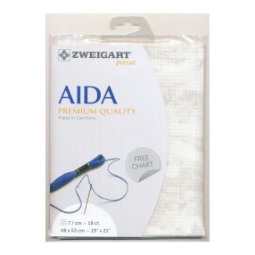 Vintage Fein Aida 3793-1079 márvány foltos 18ct 48x53 cm