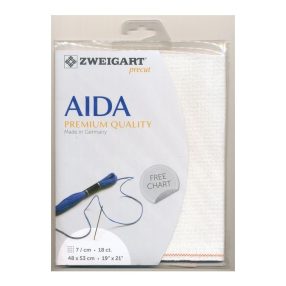 Fein Aida 3793-11 18ct törtfehér 48x53 cm