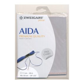 Fein Aida 3793-705 18ct drapposszürke 48x53 cm
