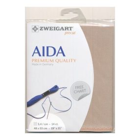 Zweigart Stern Aida 3706-3021 14ct 48x53 cm
