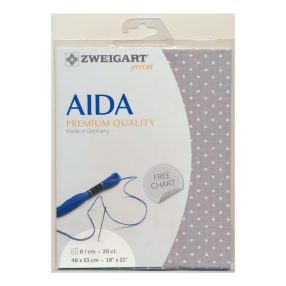 Zweigart Aida extra fine Petit Point 3326-7349 20ct 48x53 cm
