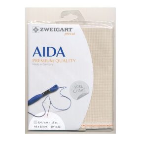 Zweigart Aida 3251-770 krém 16ct 48x53 cm