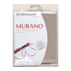 Zweigart Murano 3984-3021 barna 32ct 48x68 cm