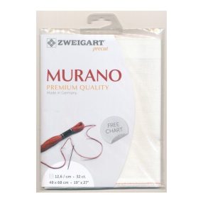 Zweigart Murano 3984-101 32ct törtfehér 48x68 cm