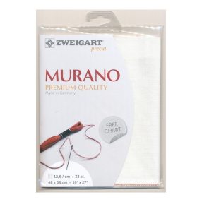Zweigart Murano 3984-100 fehér 32ct 48x68 cm