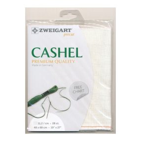 Zweigart Cashel Linen 3281-100 fehér 28ct 48x68 cm