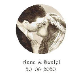 Z10277 Weddning couple 25x35 cm