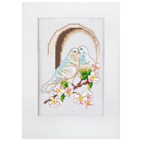 ZU10278 Wedding card - Doves 10x15 cm