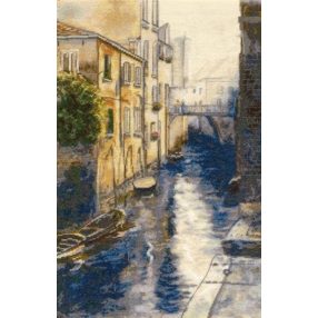 gm044 Napfelkelte Velencében 38,7x25,5 cm