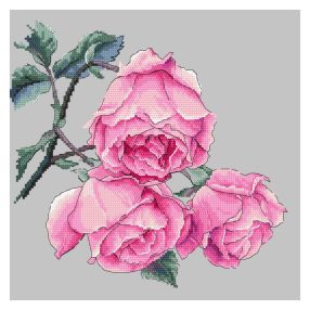 Z10270 Rose twig 25x25 cm