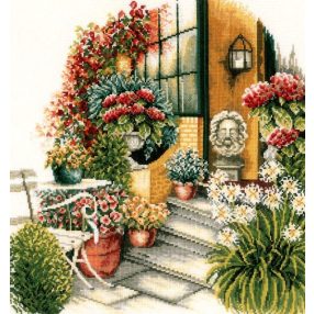 PN-0008016 Terrace in autumn bloom 40x40 cm