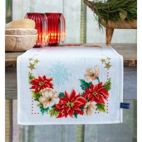 PN-0155487 Christmas flowers 32x84 cm