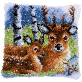 PN-0153593 Deer in the snow 40x40 cm