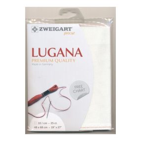 Zweigart Lugana 3835-101 25ct 48x68 cm