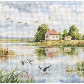 3-36 House by the lake 16x16 cm