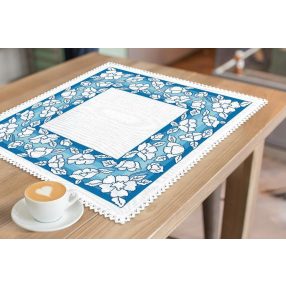 ZU10629 Napkin with flowers 45x45 cm