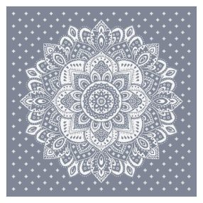 ZU10623 Tablecloth with a rosette 90x90 cm